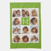 独自のInstagramフォトコラージュの作成ライム キッチンタオル (縦)