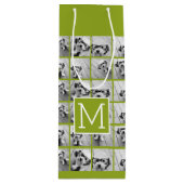 独自のInstagramフォトコラージュの作成ライム ワインギフトバッグ (正面)