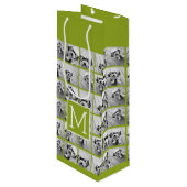 独自のInstagramフォトコラージュの作成ライム ワインギフトバッグ (正面アングル)