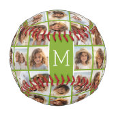 独自のInstagramフォトコラージュの作成ライム 野球ボール (裏面)