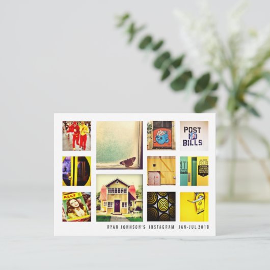 独自のInstagramフォトコラージュポストカードの作成 ポストカード (スタンド正面)