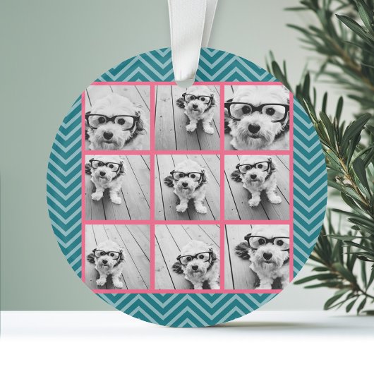 独自のInstagramフォトコラージュ9枚の写真を作成 オーナメント