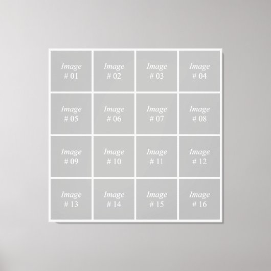 独自のInstagramフォトコレクションを作成する キャンバスプリント (正面)