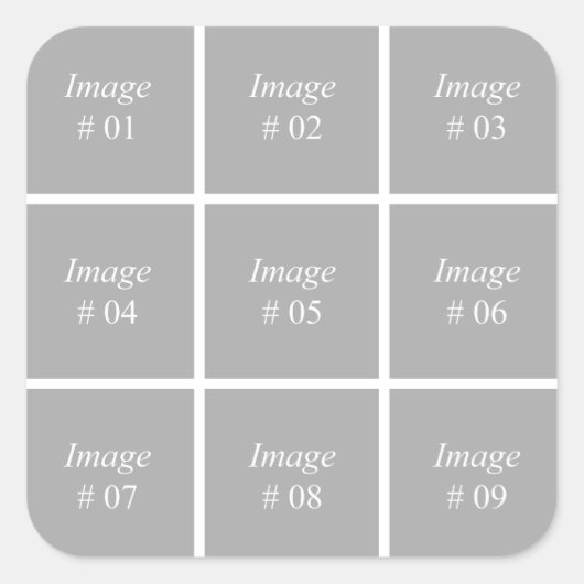 独自のInstagramフォトコレクションを作成する スクエアシール (正面)