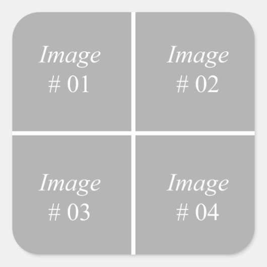 独自のInstagramフォトコレクションを作成する スクエアシール (正面)