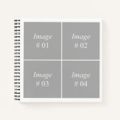 独自のInstagramフォトコレクションを作成する ノートブック (正面)