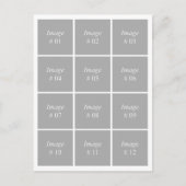 独自のInstagramフォトコレクションを作成する ポストカード (正面)