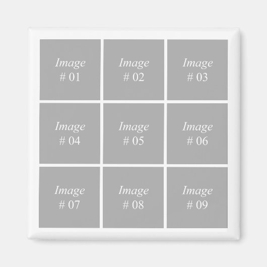 独自のInstagramフォトコレクションを作成する マグネット (正面)