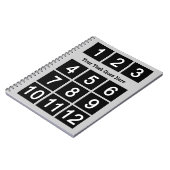 独自のInstagram文字ノートブックの作成 ノートブック (左側)