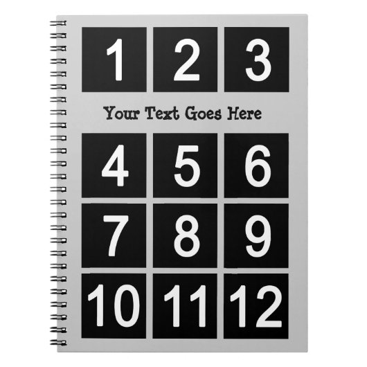 独自のInstagram文字ノートブックの作成 ノートブック (正面)