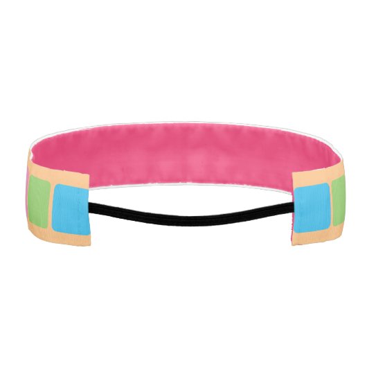 独自のInstagram 10フォトコラージピンクを作成 アスレチックヘッドバンド (裏面)