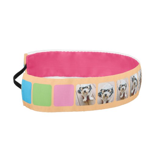 独自のInstagram 10フォトコラージピンクを作成 アスレチックヘッドバンド (左)