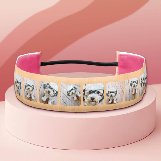 独自のInstagram 10フォトコラージピンクを作成 アスレチックヘッドバンド