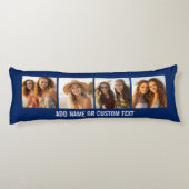 独自のInstagram Collage Navy 4写真の作成 ボディピロー (裏面)