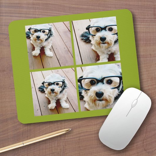 独自のInstagram Collage Pistacio 4写真の作成 マウスパッド