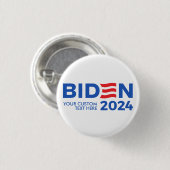 独自のJoeを作成バイデン氏2024 缶バッジ (正面&裏面)