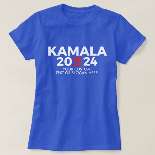 独自のKamala Harris 2024を作成 Tシャツ (デザイン正面)