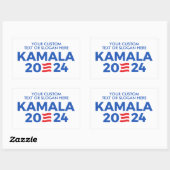 独自のKamala Harris 2024 Rectangular Stiを作成 長方形シール (シート)