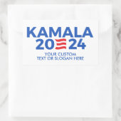 独自のKamala Harris 2024 Rectangular Stiを作成 長方形シール (バッグ)