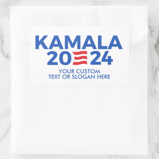 独自のKamala Harris 2024 Rectangular Stiを作成 長方形シール (バッグ)