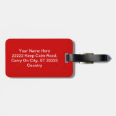 独自のKeep Calm and Carry Onカスタムの作成 ラゲッジタグ (裏面横)