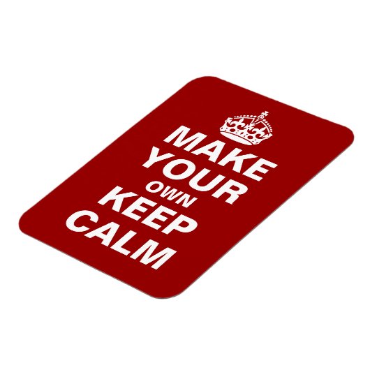 独自のKeep Calm and Carry On磁石を作成 マグネット (左側)