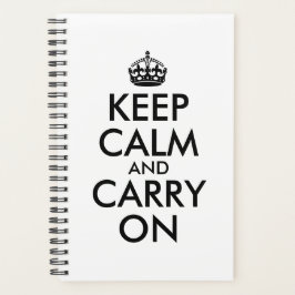 独自のKeep Calm and Carry On プランナー手帳