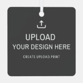 独自のLを作成するデザインをここにアップロード メタルオーナメント (裏面)
