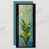 独自のLily of the Valleyブックマークカードの作成 (正面/裏面)