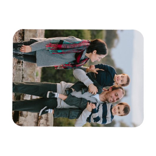 独自のMAGNET PHOTOを作成 – 写真と文字を追加！ マグネット (横)