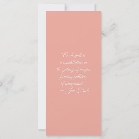 独自のMagnoliasブックスタックブックブックブックブックブックブックブックマークカードの作成 (裏面)