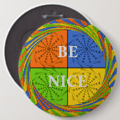 独自のMake Your Nice 救済 Be COVID19をストップ作成 缶バッジ (正面&裏面)