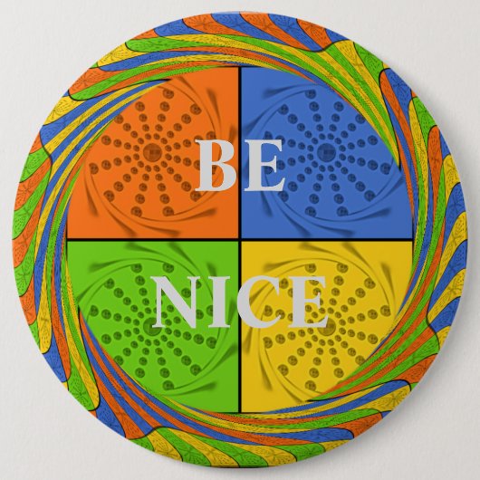 独自のMake Your Nice 救済 Be COVID19をストップ作成 缶バッジ (正面)