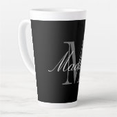 独自のMonogramイニシャル名の作成 カフェラテマグ (左アングル)