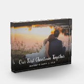 独自のOur初めてのクリスマスの作成 フォトブロック (左)