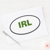 独自のOval Zazzleステッカーを作成縁ど 楕円形シール (封筒)