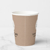 独自のPapercupロゴコーヒーカラーの作成 紙コップ (右)