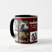 独自のPETフォトコラージュを作成Instagram名ギフト マグカップ (正面左)