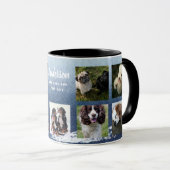 独自のPETフォトコラージュを作成Instagram名ギフト マグカップ (正面右)