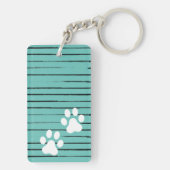 独自のPet写真を作成Boho Paw印刷キーチェーン キーホルダー (裏面)