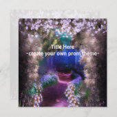 独自のProm招待状の作成 招待状 (正面/裏面)