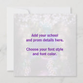 独自のProm招待状の作成 招待状 (裏面)