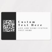 独自のQRコードで置き換え |防モダン水 ラベル (デザイン1)