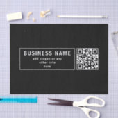 独自のQRコードと変更可能な文字のアップロード 薄葉紙 (クラフト)