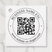 独自のQRコードのアップロードとカスタマイズ可能な文字 フェイバータグ (正面)