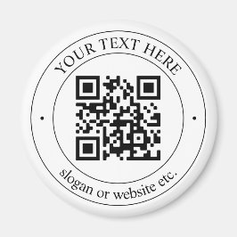 独自のQRコードのアップロードとカスタマイズ可能な文字 マグネット