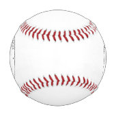 独自のQRコードのアップロードとカスタマイズ可能な文字 野球ボール (正面)