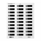 独自のQRコードのアップロード | b&w差出人住所 ラベル (フルシート)