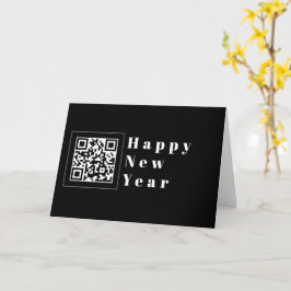 独自のQRコードをアップロードする | Happy New Year カード
