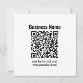 独自のQRコードを作成する |トランスペラント ノートカード (正面)